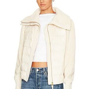 Varley Cream Puffer Jacket for Women